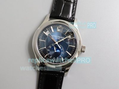 Swiss Caliber 324 Replica Patek Philippe Calatrava 5205G-013 40mm Watch SS Blue Dial GRF